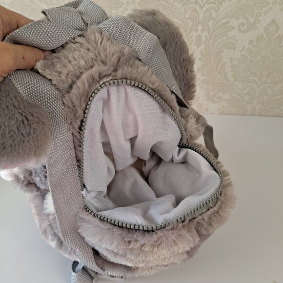 Stuffed Plush Elephant Backpack with Adjustable Straps Zipper on His Back EUC - Picture 3 of 10